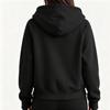 Giacca Felpa con Cappuccio da Donna alla Moda Corta con Zip e Maniche Lunghe per Uso Casual