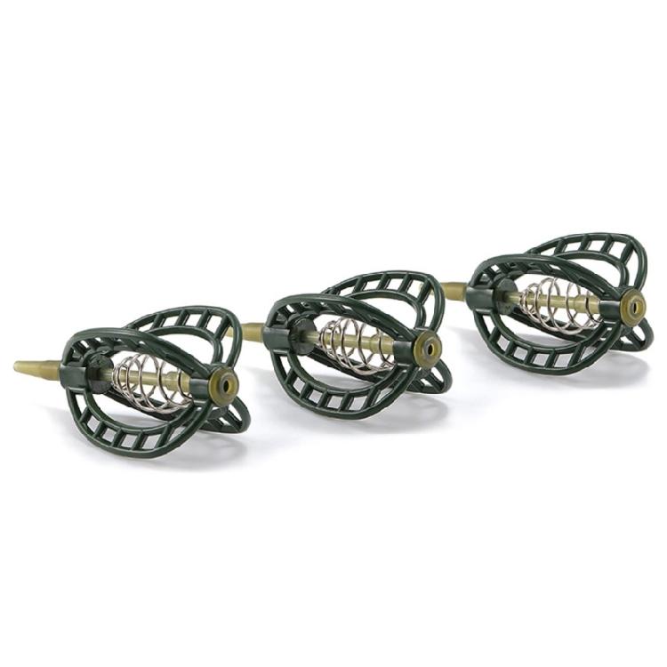 Spring Feeder Baits Cage Baits Holder Spring Fishing Accessories Feeder Cage Fishing Tackle Plastic Baits Cage Holder