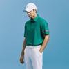CHALLENGER Men'S Poly Sleeve Print Point Collar Short Sleeve T-Shirt Green
