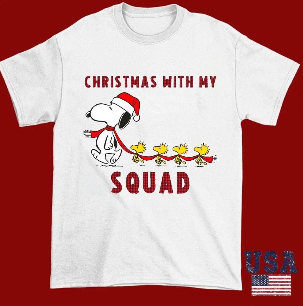 Рождество с моей командой Снупи  ГОРЯЧАЯ РАСПРОДАЖА Унисекс Футболка XXXXL