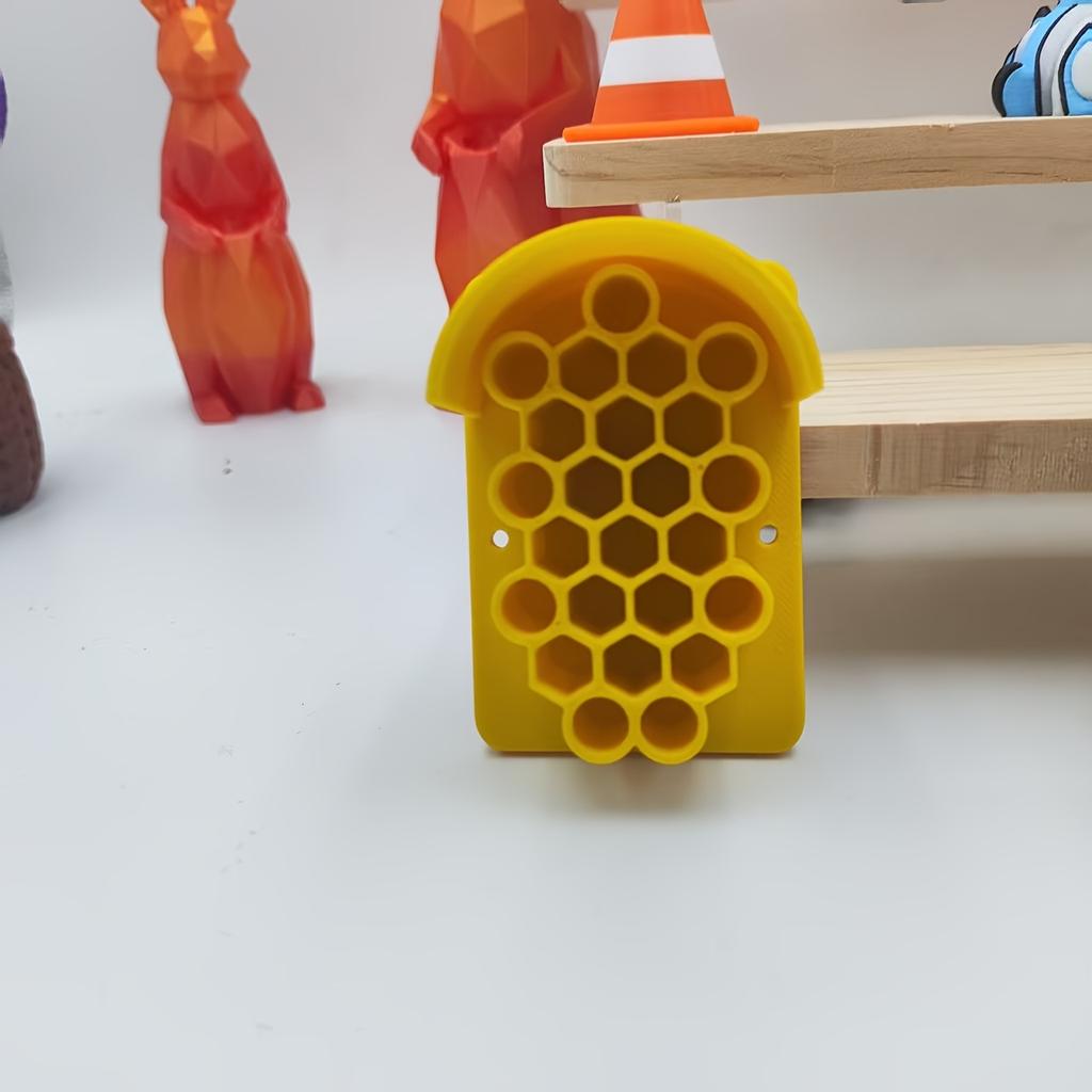 3D-gedrucktes einzelnes Wabenhaus Wildbienen-Nistgerät Bienenhotel Außenlandschaft Ökologische Dekoration