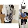 Fashionable 2023 Fall Trendy Shoulder Bag Chic Street Style Dumpling Bag In Canvas