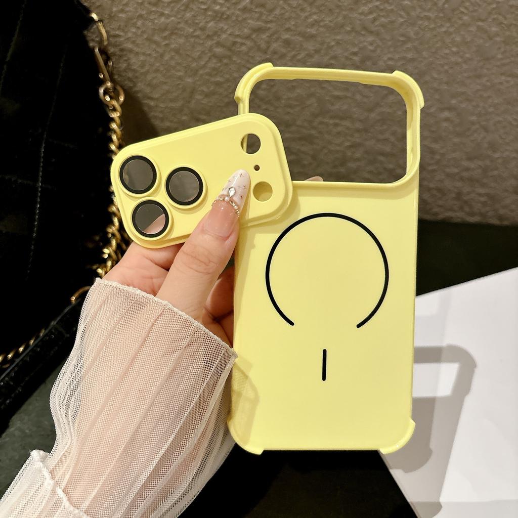 Applicable To iPhone11PROMAX Mobile Phone Case Macaron Magnetic Suction Apple 11 Four Corners Anti-drop All-inclusive 11 Protective Case