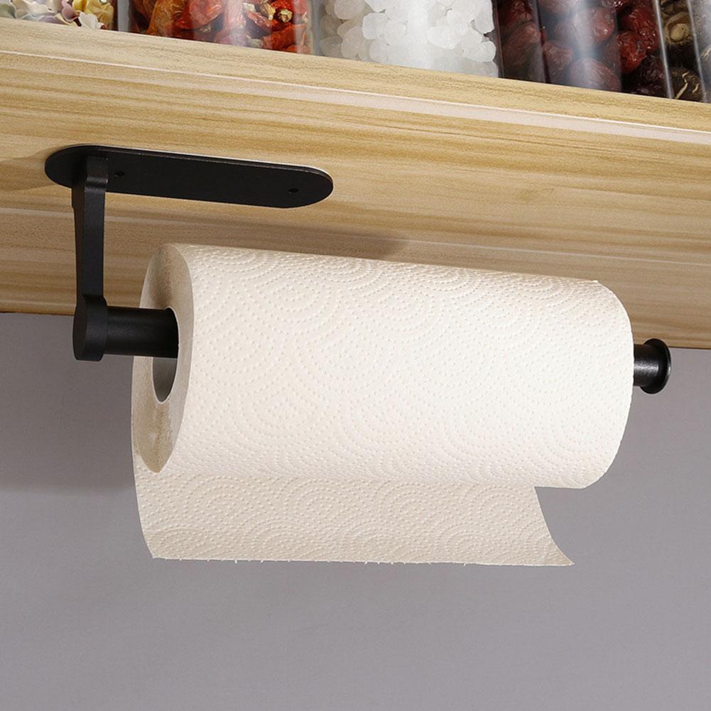 Wall Mounted Tissue Towel Rack Hanging Shelf Rustproof Stainless Steel Toilet Tissue Roll Hanger for Bathroom Kitchen