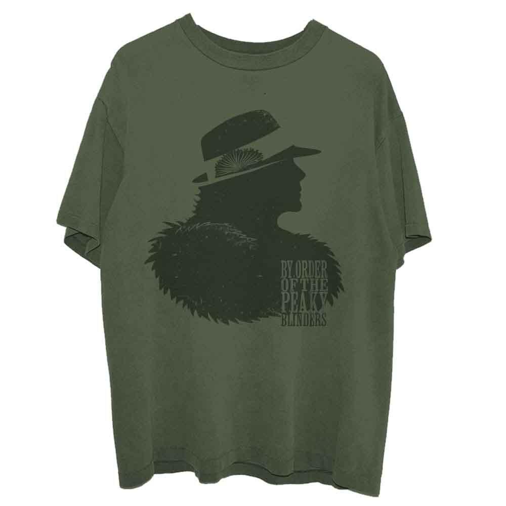 Peaky Blinders Polly Outline T-Shirt Green New Unisex T-Shirt S