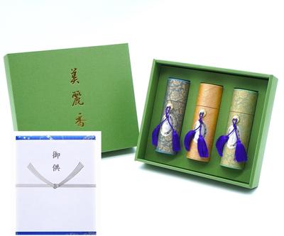 Three Kinds of Incense Sticks Set Perfume Smoking Type Incense Packaging and Noshi with Offerings Included Incense Sticks for Gifts Founded In 3rd
