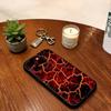 Lava Eruption  Phone Case For iPhone 17,16,15,14,13,12,11 Plus,Pro Max,XS,Soft Silicone Black Cover