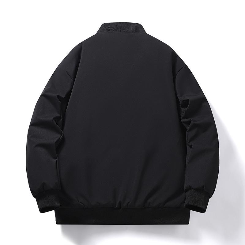 Men's Winter Warm Bomber Jackets Quilted Casual Lightweight Windproof Coat With Pockets Stand Collar Work Jacket for Men Thick Thermal Cargo Jacket