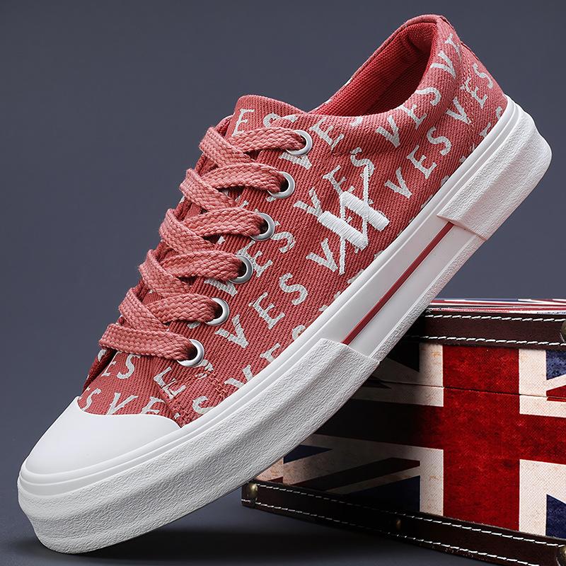 Spring New Mens Shoes Trendy Versatile and Comfortable Men's Canvas Shoes Niche Retro Design Low Top Shoes