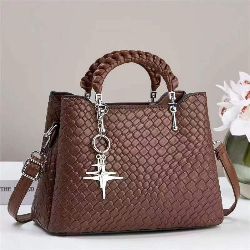 

Elegant Soft Pu Leather Crossbody Bag With Dual Straps And Multiple Pockets For Everyday Use кавовий