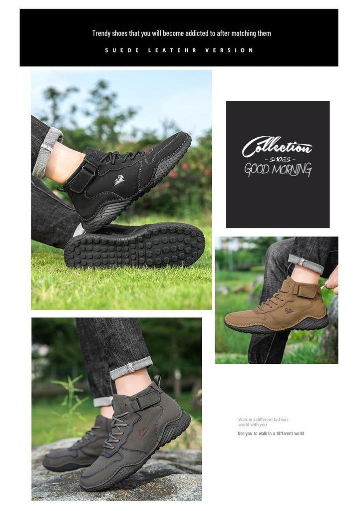 Men's High-Top Octopus Boots - Outdoor Sports and Casual Martin Style for Autumn/Winter