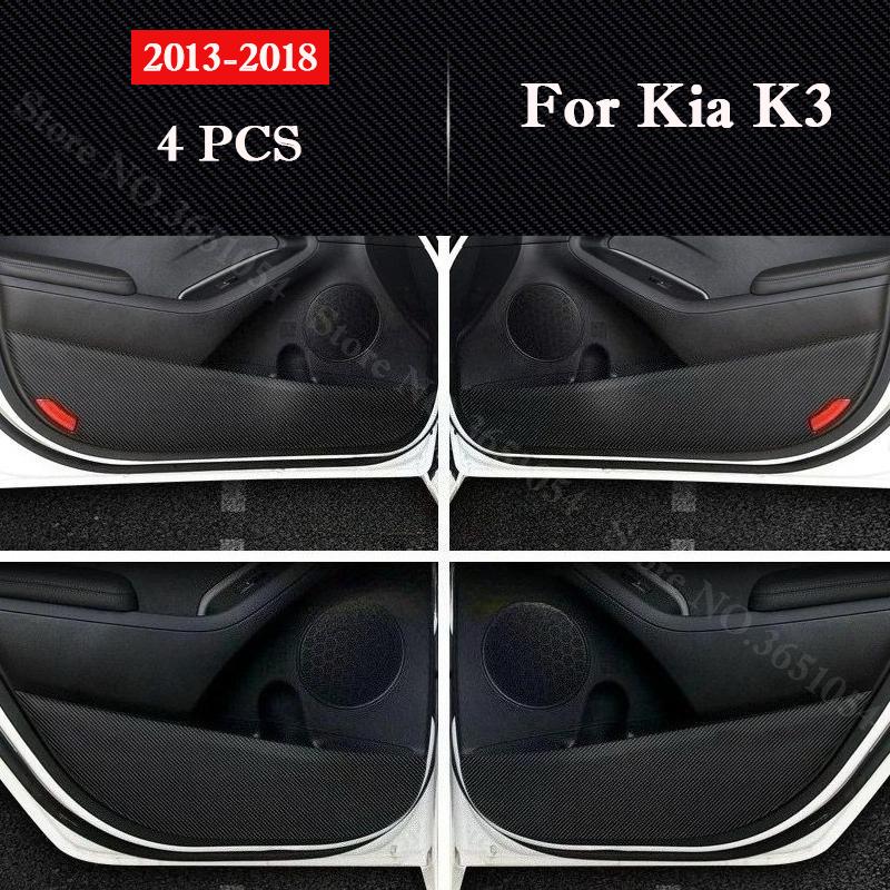 

For Kia K3 2013-2026 Car Door Anti-kick Pad Interior Protection Artificial Leather Sticker Door Decor Stickers Auto Accessories