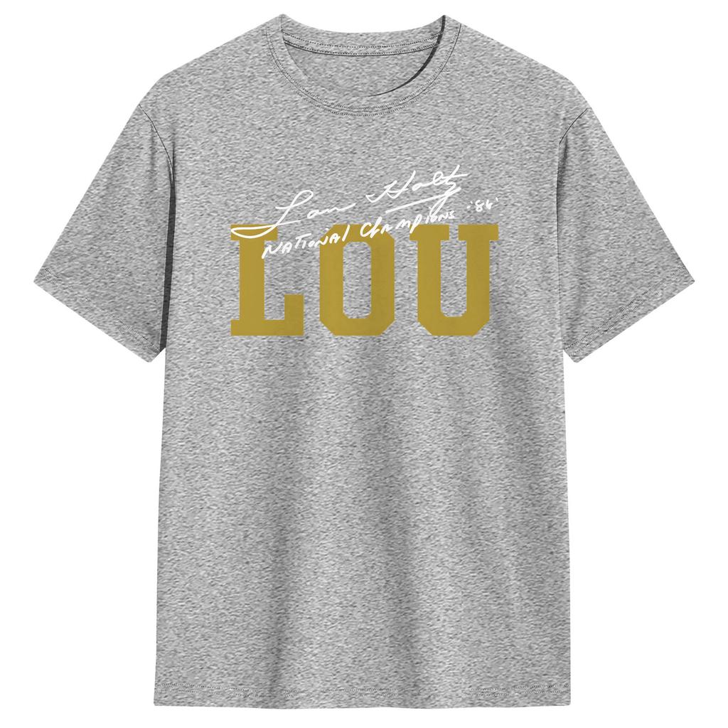 Lou Holtz Thank You For The Memories TShirt Summer Hip Hop TShirts Cotton O Neck Oversized Tees Short Sleeve Vintage Tops
