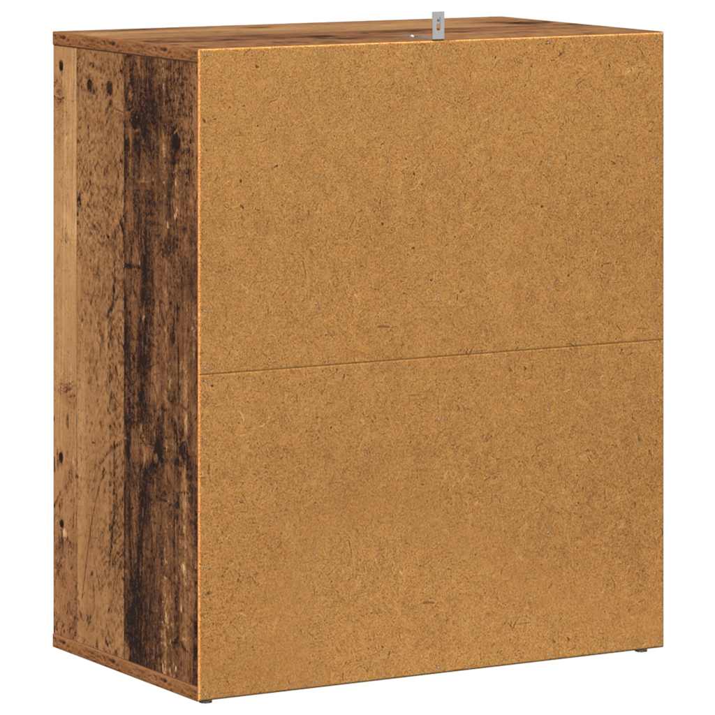 Shoe Rack Vintage Wood Look 60 x 35 x 70 cm Engineered Wood