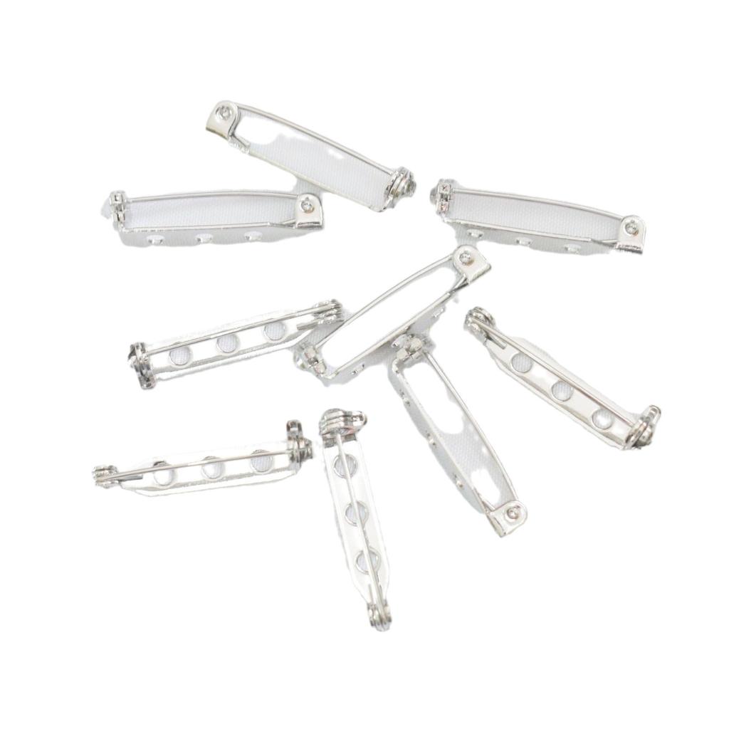 10pcs 18K Color-Preserving Rotating Type With Safety Hole, Insurance Brooch, Copper Bottom Support, Handmade Corsage Buckle, Pin Diy Clothing Brooch.