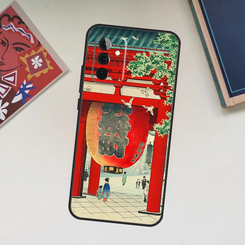 Japanese Style Ukiyo-e Art Case For Samsung Galaxy A13 A53 A33 A23 A06 A56 A16 A36 A55 A35 A17 A54 A34 A14 A52 A32 A15
