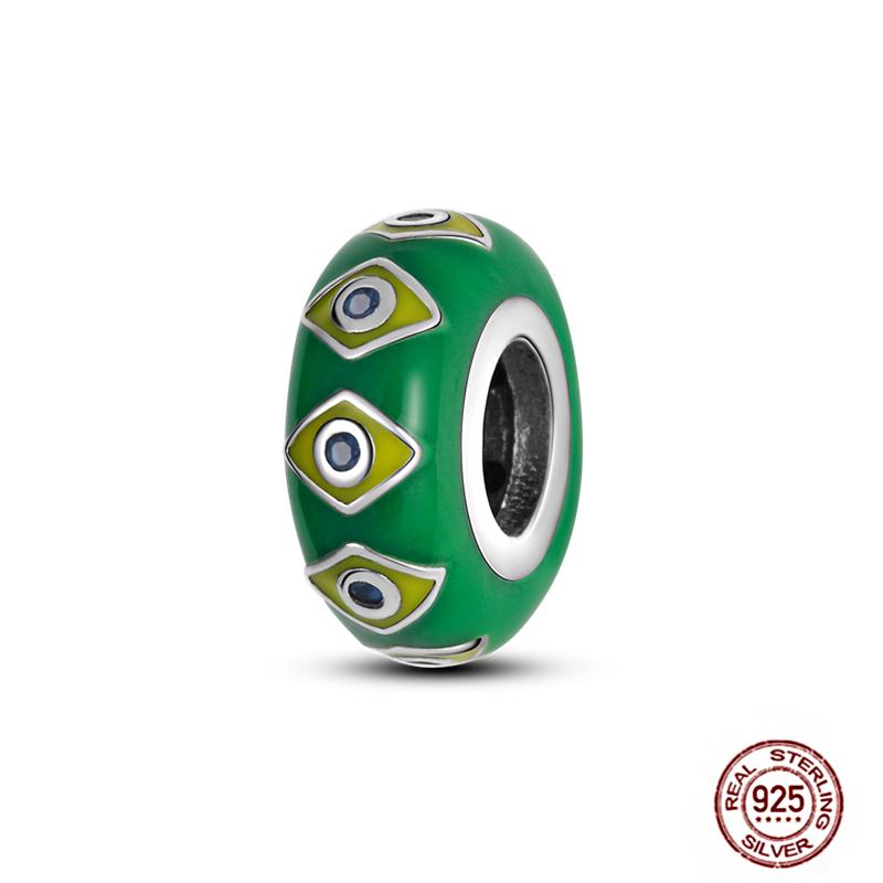 92 Styles Original Copper Green Series Cactus Avocado Clover Charms Bracelet Pendant Diy Clip Beads Women'S Jewelry