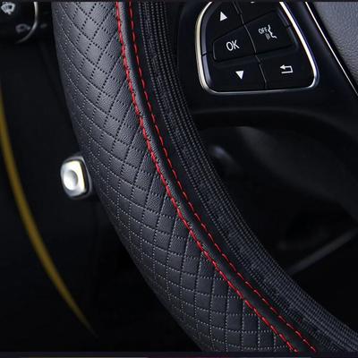 Cubierta Universal para Volante de Coche Antideslizante Cubierta para Volante de Coche Antideslizante Grabado Cuero Estilo de Coche Accesorios para Coche