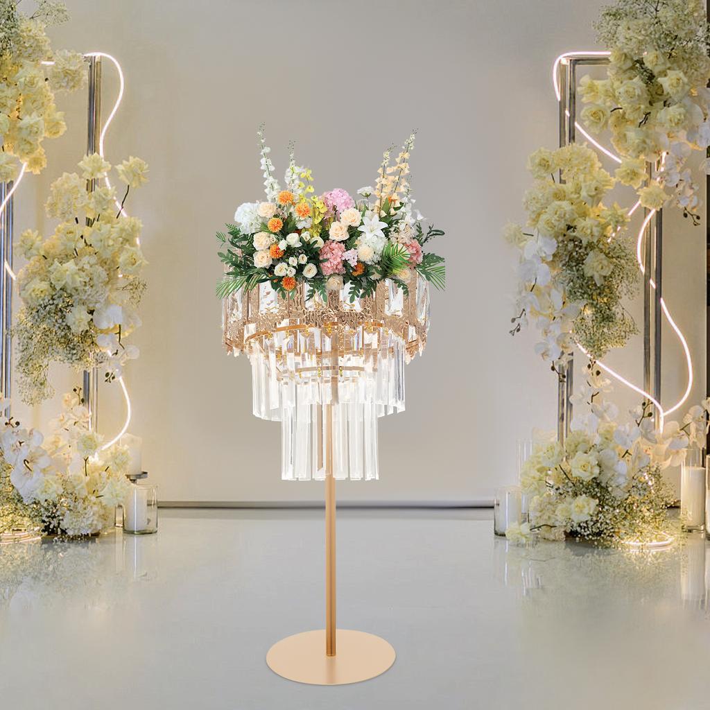 Modern Flower Stand Centerpiece, Elegant Floral Display Holder for Wedding Party Decor, Supports 6.61 Lbs, Durable Tabletop Vase