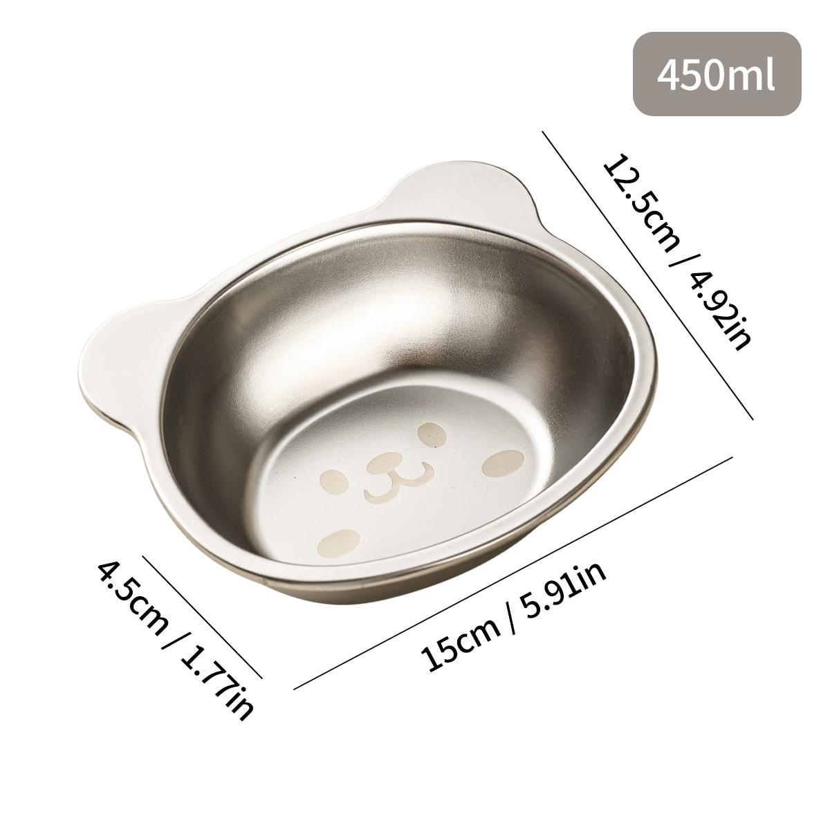 

WORTHBUY Детская милая миска в виде медведя из нержавеющей стали 304, детская салатница, тарелка для еды в детском саду, кухонная миска для кормления