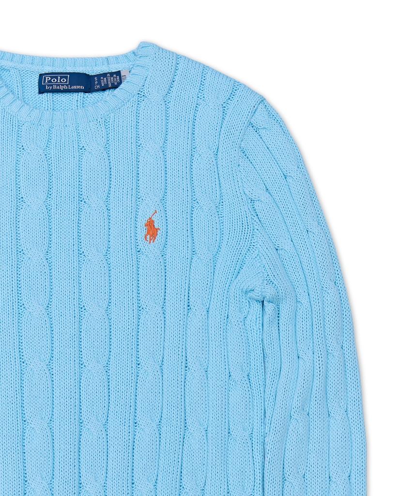 POLO RALPH LAUREN Cable Knit Cotton Crew Neck Sweater