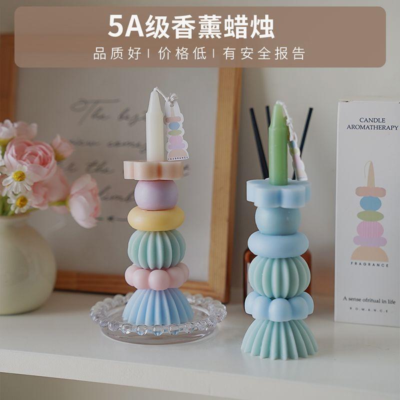 Pagoda Scented Candles, Wedding Ceremony Sense Creative Ornament Props Scented Candles Romantic Exquisite Handmade Gifts