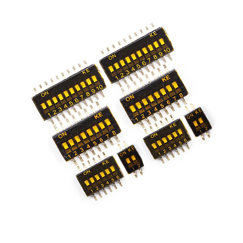 SMT DIP-Schalter mit 1,27-mm-Pitch, 2-10 Positionen