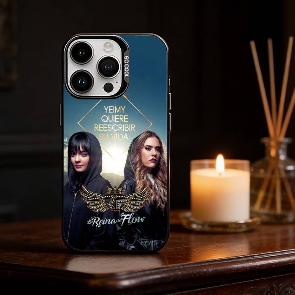 

Queen of Flow La Reina Del Flow Phone Case For iPhone 17 16 15 14 13 12 11 Pro Max Plus Silver Matte Black Cover iPhone13PRO