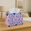 1pc Tissue Box Holder Showcases a Classic Mexican Design with Balanced Floral Motifs - A Versatile Napkin Holder Suitable for Home Gatherings, Vehicle