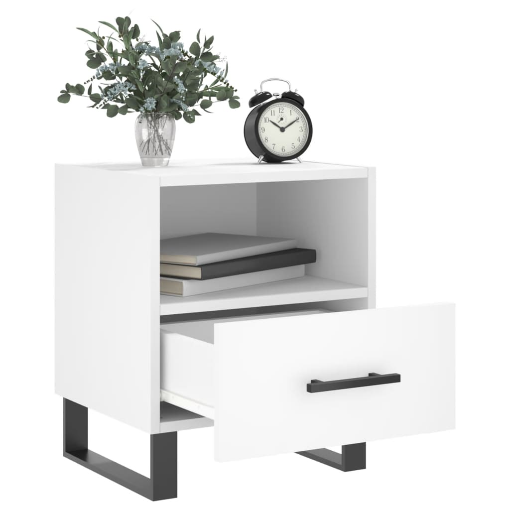 Nightstands 2 pcs White 40 x 35 x 47.5 cm Particleboard
