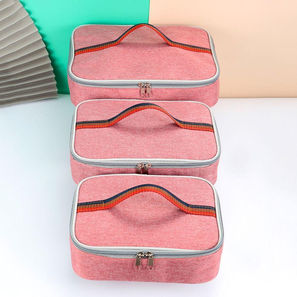 Square Lunch Box Thermal Insulated Lunch Pail Soft Cooler Lunch Bag Work