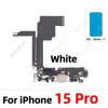 Waterproof Sticker + Flex For iPhone 15 14 Pro Max Plus mini Bottom USB Mic Dock Charger Connector Charging Port Flex Cable