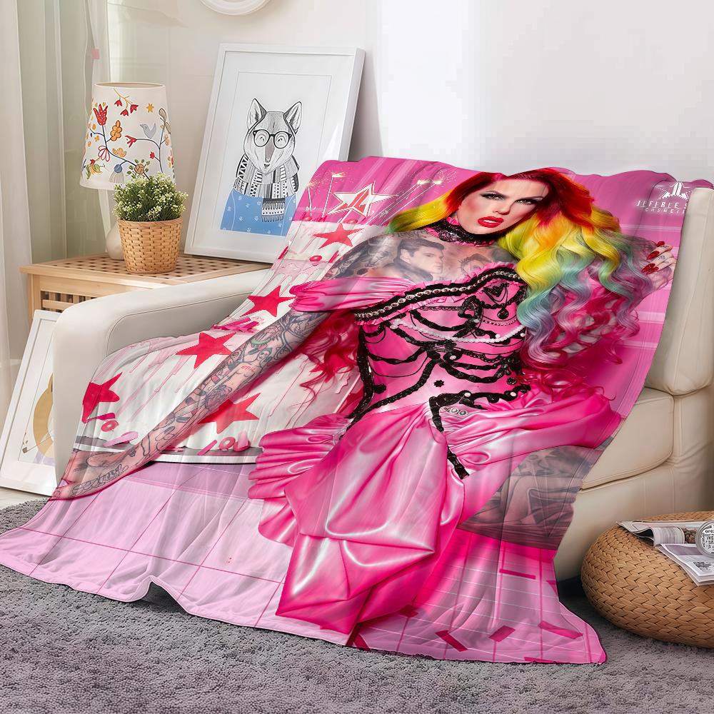American internet celebrity J-Jeffree S-star Blanket For Sofa Office Bed Plane Travel Sleep Read Relax Camping Soft And Warm