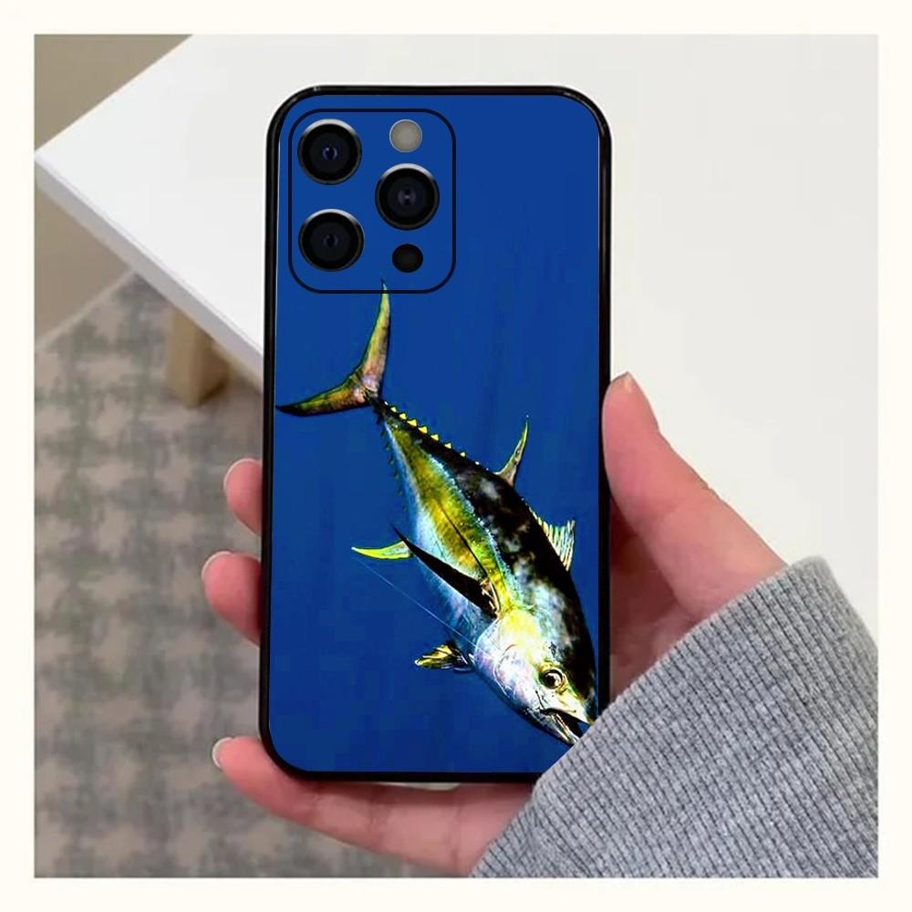 Bluefin Tuna sea fish Phone Case For Apple iPhone 15,14,13,12,11,Pro,X,XS,Max,XR,Plus,Mini Soft Black Cover iPhone11