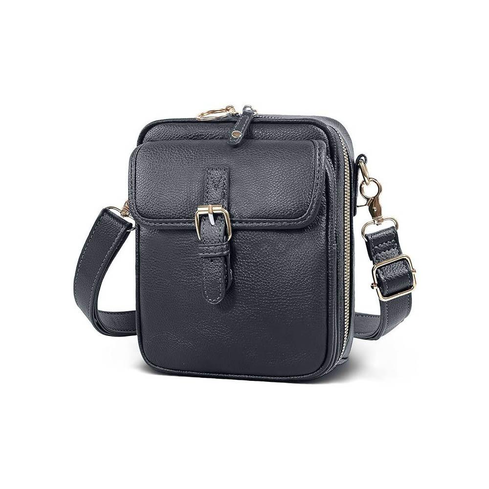 With Adjustable Removable Strap Crossbody Leather  Bag Large Capacity Phone Handbag  Gifts