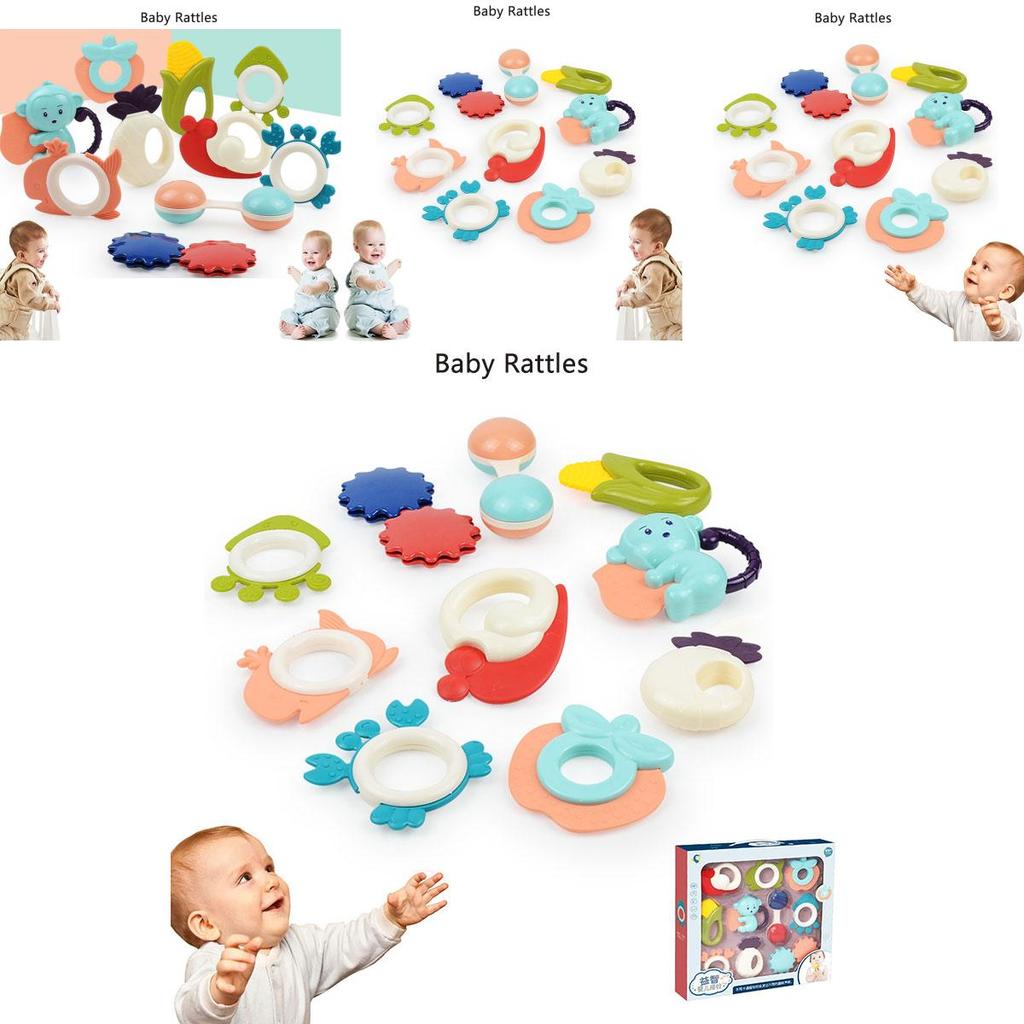 Baby Rattle Gift Set 10 Piece Bundle For Newborns