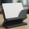 Desktop Plastic Business Card Organiser with Phone Stand Space Saving Card Stand For Corporate Event And Executives Use