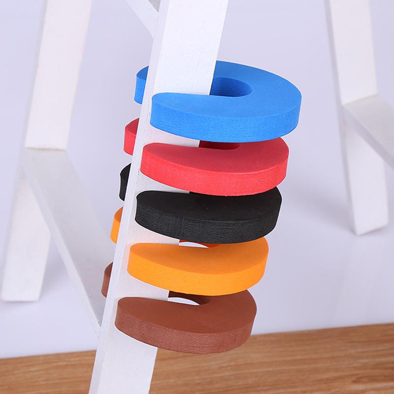 5Pcs Safety Finger Foam Door Stopper Locks Children Protection C Shape Door Clip