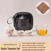 Shangqi Mutton Fat Jade Porcelain Portable Travel Tea Set