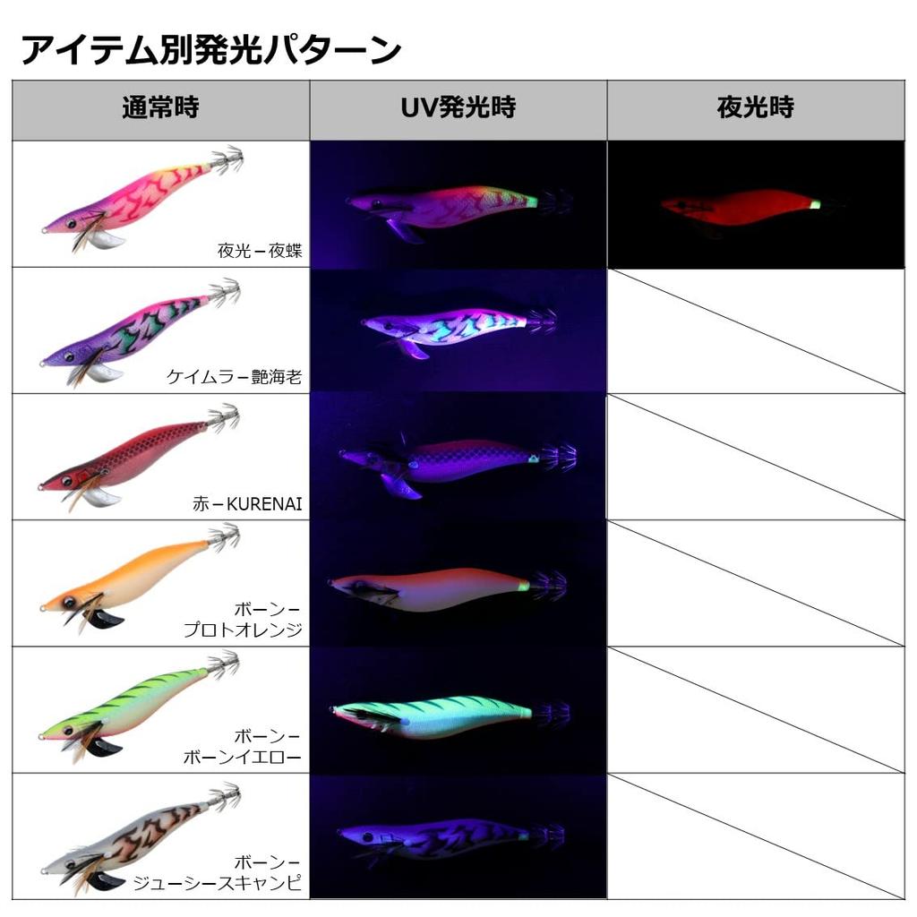 Daiwa Egi Emeraldas Stay RV Luminous Gurukunnight Lure 3.0 -