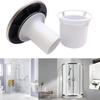 Round Plastic Shower Drain Cover With Water Seal Bathroom Floor Anti-Odor Trap PP Material