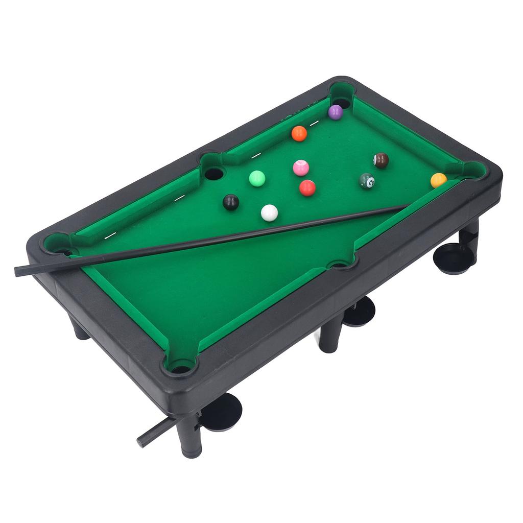 Kids Pool Game Table High Simulation Interactive Miniature Billiard Pool Set for Double Player