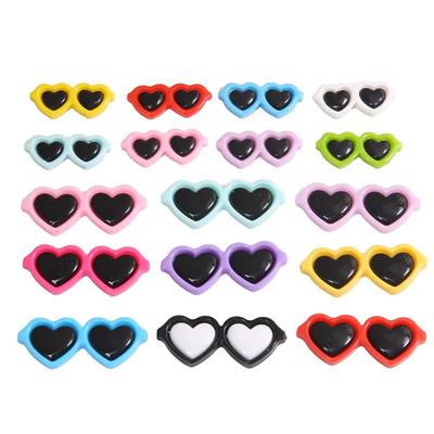 10pcs/bag Acrylic Heart-Shaped Glasses DIY Crafts To Make Jewelry Accessories