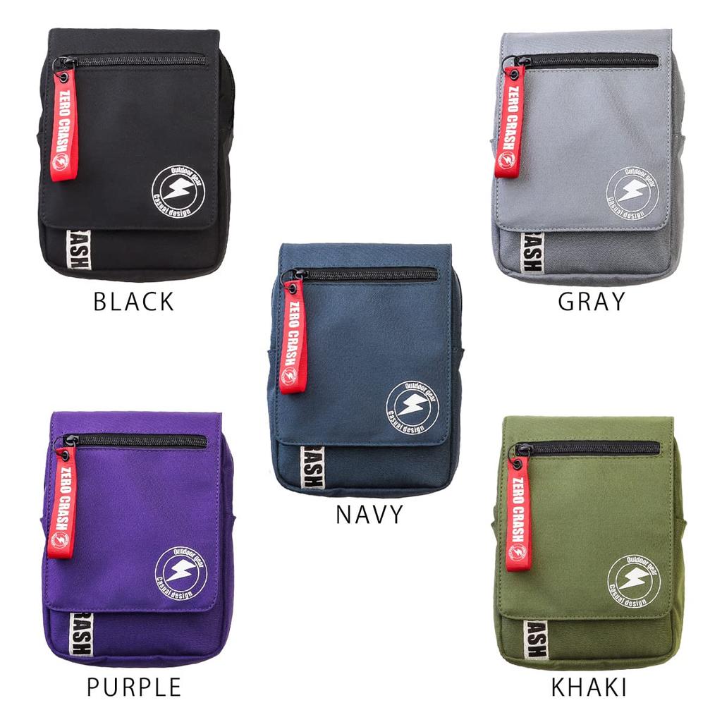 Shoulder bag for mini shoulder bag [Zero Crush] men, small, water-repellent, nylon, crossbody, [ZC-2010] (khaki)