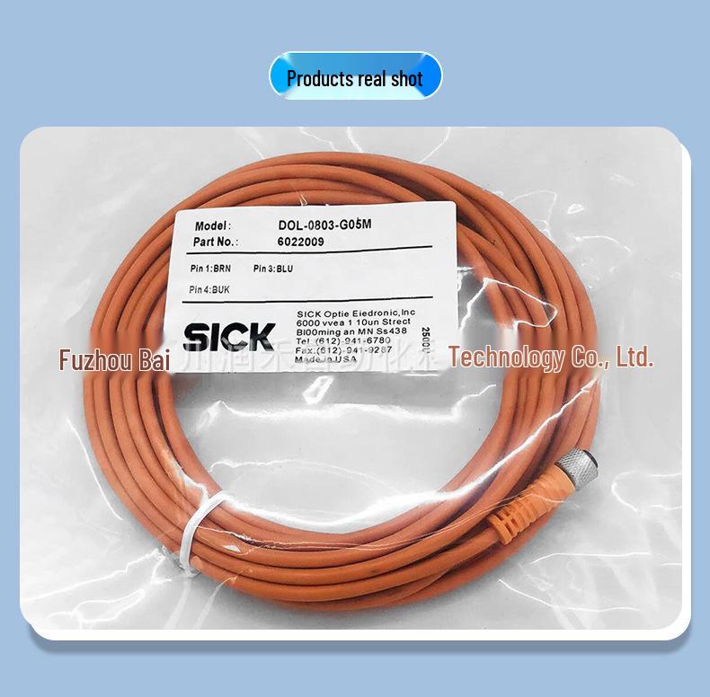 Sick Sensor DOL-0803-G02M Plug & Cable 6059177 - Brand New, In Stock