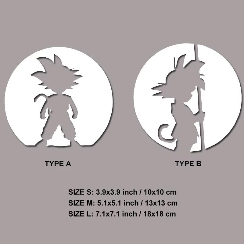 

goku stickers,creative&fashion decal for cartoon lover,high quality sticker for cars trucks motorcycles &laptops! S белый