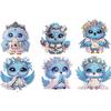 6Pcs Flower Animal DIY Diamond Art Stickers Refrigerator Painting Kits for Adults DIY Home Decors
