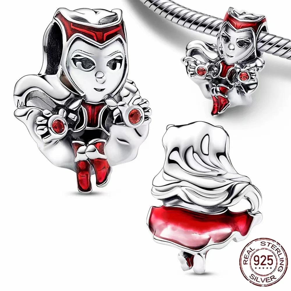 Le popolari perline ciondolo della serie 925 in argento Disney/Marvel sono perfette per creare braccialetti originali fai-da-te! Ideale come s