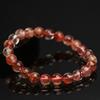Hongchu Crystal 7A High-quality Natural Blood Phoenix Agate Bead Bracelet Iridescent Rainbow Red Crystal Bracelet