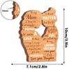 MZ1021-1031 Mother's Day Heart Wooden Desktop Ornament